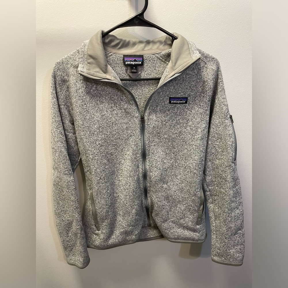 Patagonia grey full zip size medium